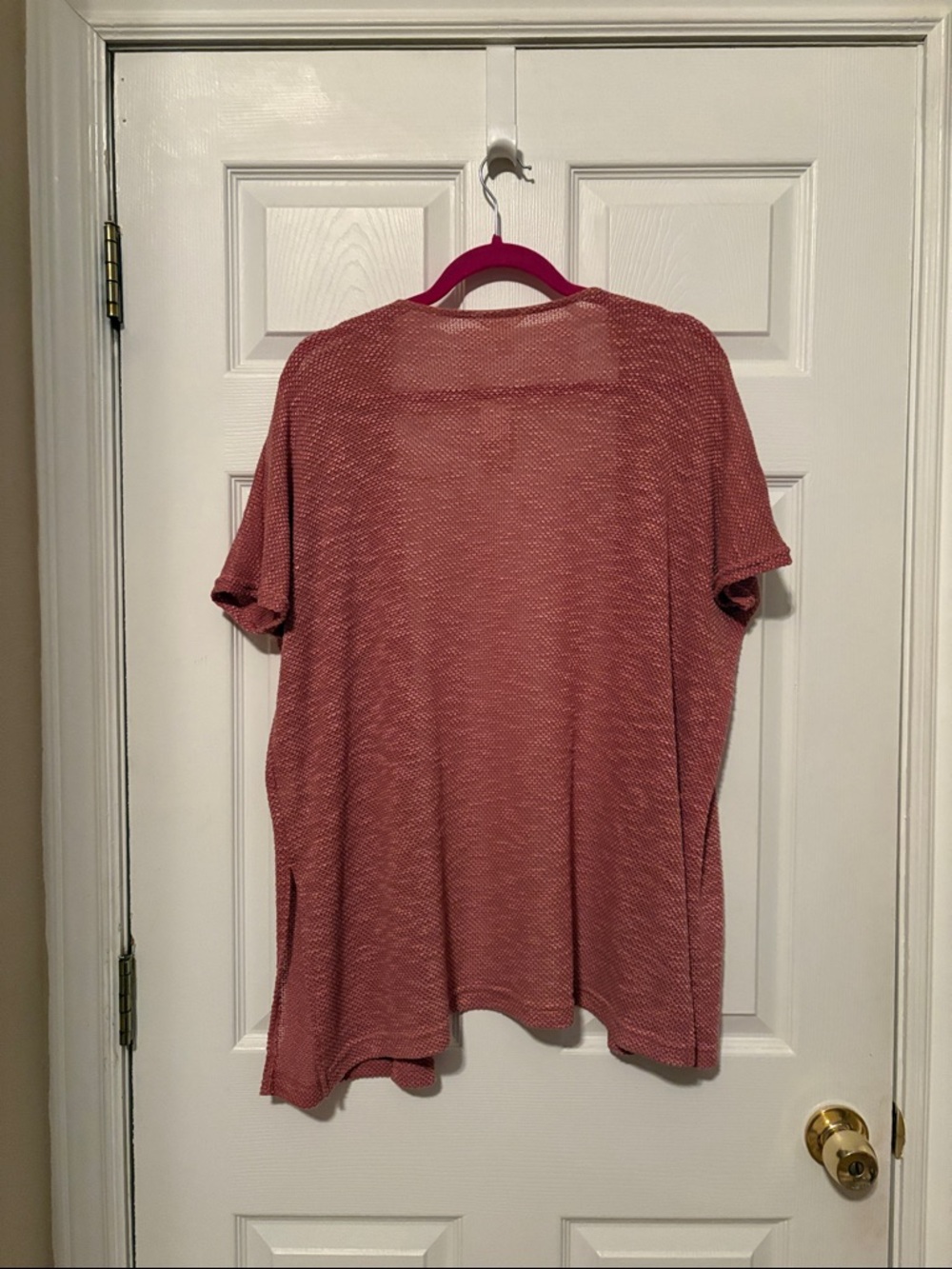 NWT Aeropostale open cardigan relaxed loose fit Sz S coral. Msrp $45. Side slits - Picture 5 of 6